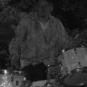 animal and his antique drumset